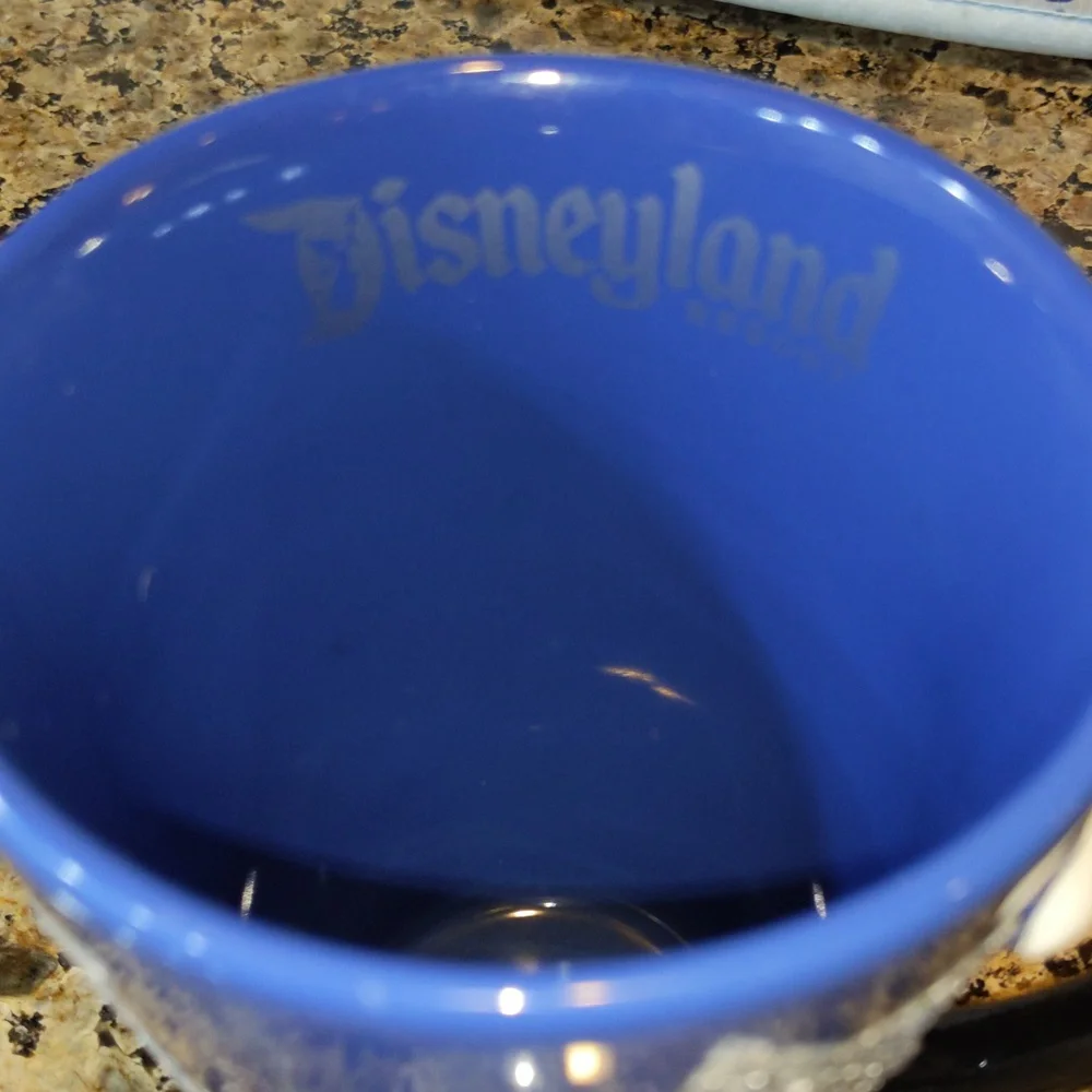 FANTASIA Mickey Mouse Mug Cup ARM HANDLE Embossed Glitter Star Moon  Disney